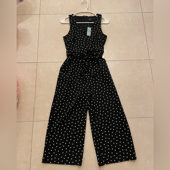 Ann Taylor Pants - Black Polka Dot Jumpsuit Sz XSP (Ann Taylor)